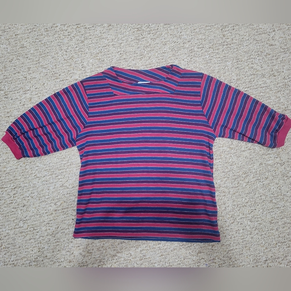 Vintage 1980s Korean Striped Sweater